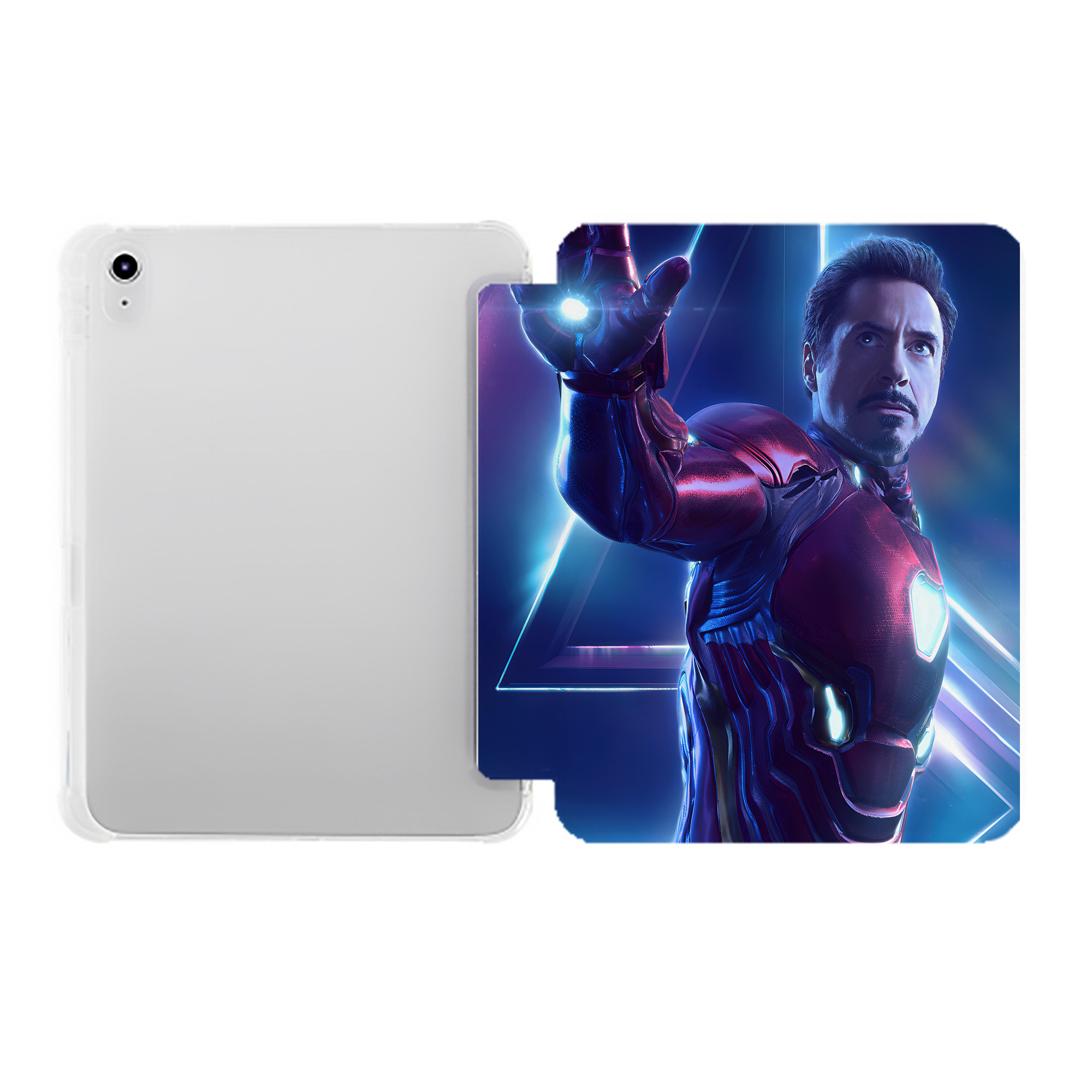 （画像用） アベンジャーズ The Avengers IPad ケース ペン収納付き 三つ折りスタンド PUレザー×シリコン 対応機種9.5/10.5/10.9インチ